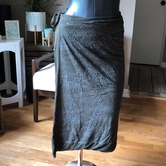 Stewart Brown Hemp Wrap Skirt